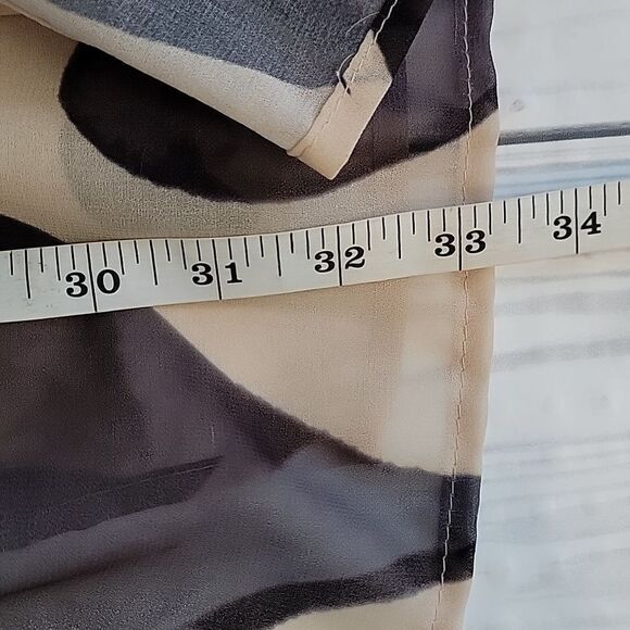 Romana LaRue by Arianne sheer kimono wrap beige & brown Women's Size OS - Picture 13 of 13
